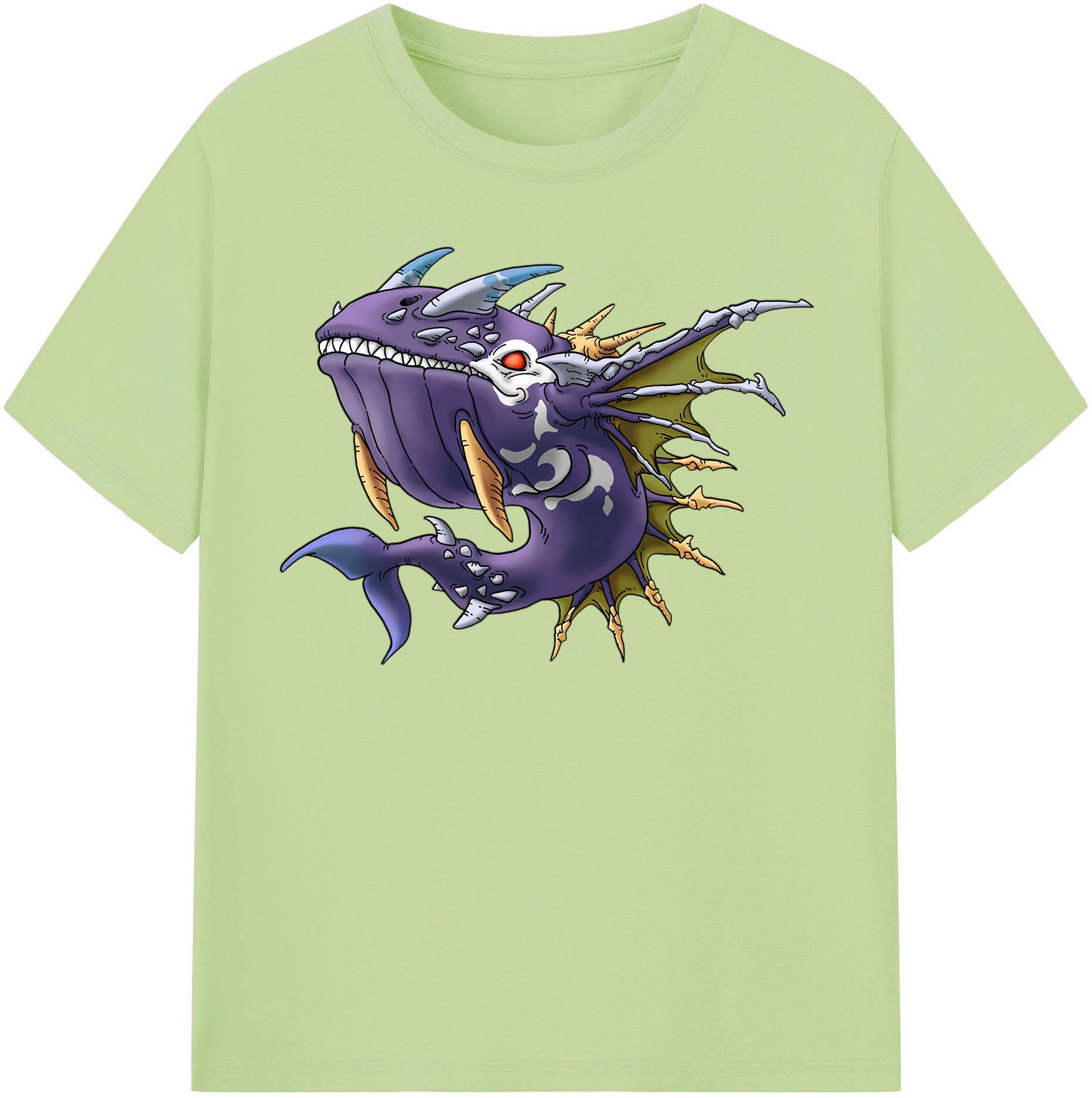 （画像用） ドラゴンクエスト Doragon Kuesuto Dragon Quest 綿100％半袖Tシャツ（フロントプリント）